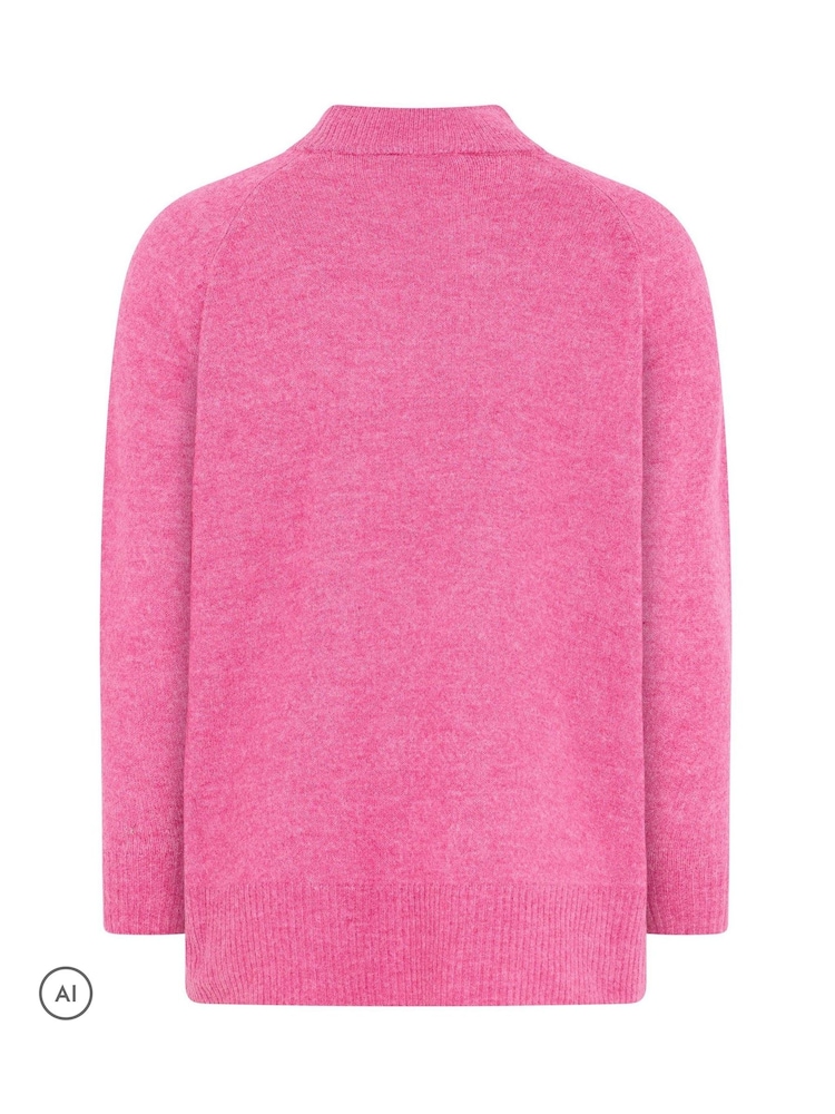 Yours Curve Pink Turtle Neck Jumper - Image 6 of 6 Yours Curve Pink Turtle Neck Jumper - Image 6 of 6