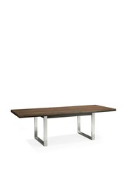 Bentley Designs Natural Tivoli 6 to 10 Seater Extending Dining Table - Image 4 of 6