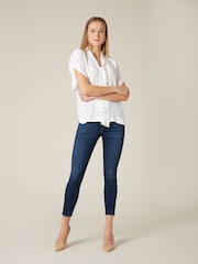7 For All Mankind Aubrey High Rise Skinny Jeans - Image 2 of 3