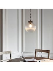 Gallery Home Brass Rejjie Clear Glass Pendant Ceiling Light - Image 4 of 8