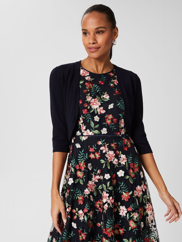 Hobbs Navy Blue Carrie Bolero - Image 1 of 4