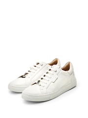 Moda in Pelle Ariba Flat Slab Lace-Up White Trainers - Image 2 of 4