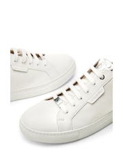 Moda in Pelle Ariba Flat Slab Lace-Up White Trainers - Image 4 of 4