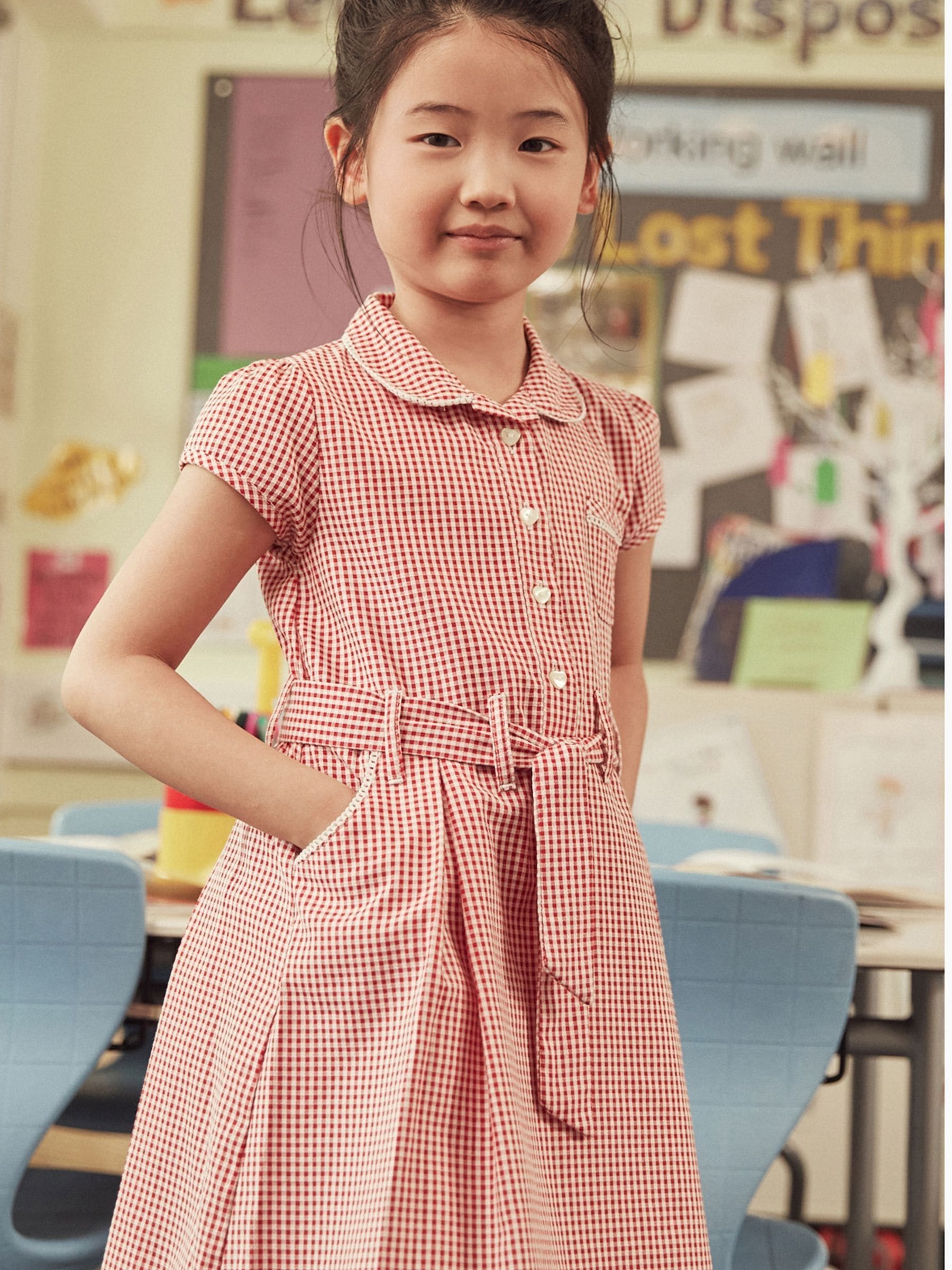 Gingham school dress on sale