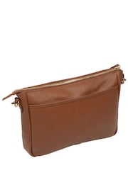 Cultured London Brown 'Orly' Leather Cross Body Bag - Image 3 of 6