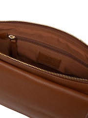 Cultured London Brown 'Orly' Leather Cross Body Bag - Image 4 of 6