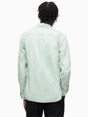 AllSaints Green Hawthorne Long Sleeved Shirt - Image 2 of 5