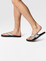The North Face Black/Chrome Mens Base Camp Flip Flops - Image 1 of 7