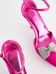 Pink Forever Comfort® Bow Point Toe Heels - Image 9 of 10