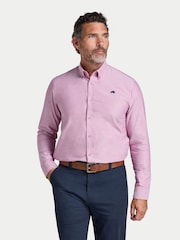Raging Bull Pink Long Sleeve Classic Oxford Shirt - Image 2 of 4