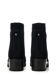 Moda in Pelle Batilda Cleated Lace up Hiker Black Boots - Image 3 of 4
