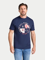 Raging Bull Blue Circle Crest Printed T-Shirt - Image 2 of 4