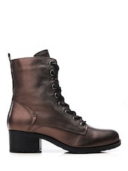 Moda in Pelle BEZZIE LACE UP LEATHER ANKLE BOOT - Image 1 of 4