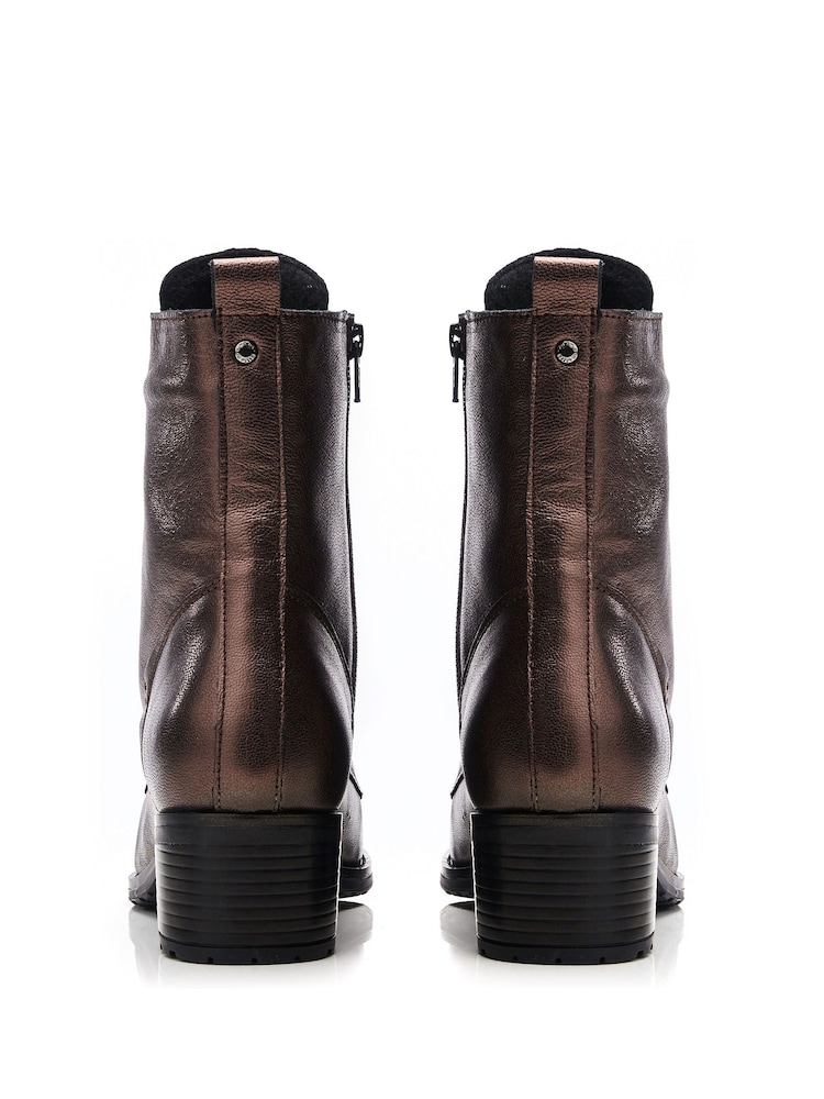 Moda in Pelle BEZZIE LACE UP LEATHER ANKLE BOOT - Image 3 of 4