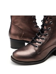 Moda in Pelle BEZZIE LACE UP LEATHER ANKLE BOOT - Image 4 of 4