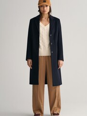 GANT Natural Relaxed Wide Leg Pull On Trousers - Image 3 of 5