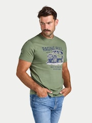 Raging Bull Green When The Road Stops T-Shirt - Image 2 of 4