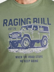 Raging Bull Green When The Road Stops T-Shirt - Image 4 of 4