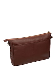 Cultured London Brown Orly Leather Cross-Body Bag - Image 3 of 6