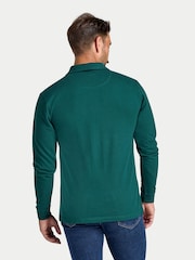Raging Bull Green L/S Classic Pique Polo Shirt - Image 3 of 5