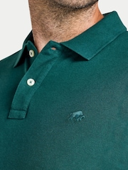 Raging Bull Green L/S Classic Pique Polo Shirt - Image 5 of 5