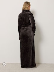 Long Tall Sally Brown Super Luxe Maxi Dressing Gown - Image 4 of 7