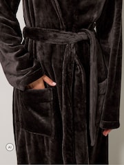 Long Tall Sally Brown Super Luxe Maxi Dressing Gown - Image 5 of 7