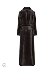 Long Tall Sally Brown Super Luxe Maxi Dressing Gown - Image 7 of 7