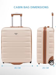 Flight Knight 56x45x25cm EasyJet Overhead 2 Wheel ABS Hard Case Cabin Carry On Hand Luggage - Image 2 of 9