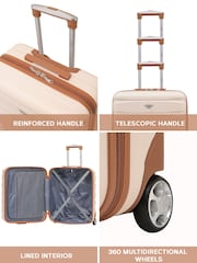 Flight Knight 56x45x25cm EasyJet Overhead 2 Wheel ABS Hard Case Cabin Carry On Hand Luggage - Image 4 of 9