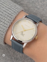Peers Hardy Blue Peers Hardy Ladies Silver Plated Moonlight Leather Strap Watch - Image 1 of 3