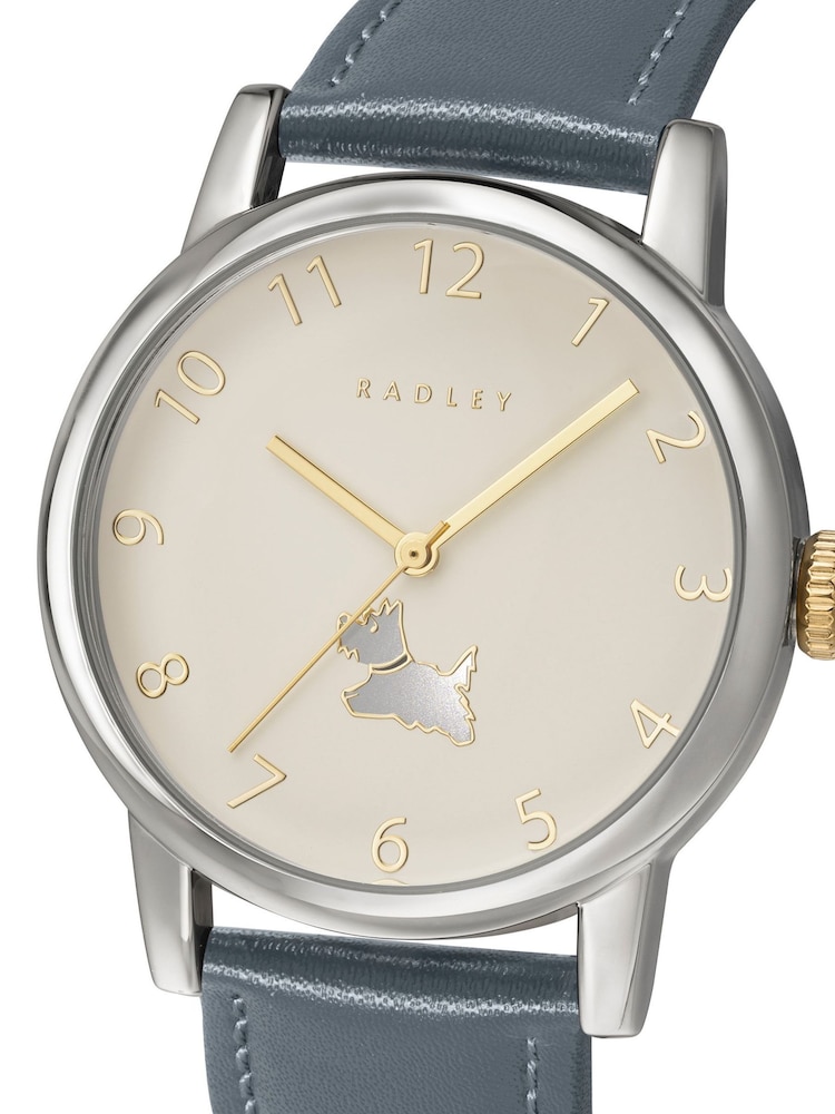 Peers Hardy Blue Peers Hardy Ladies Silver Plated Moonlight Leather Strap Watch - Image 3 of 3