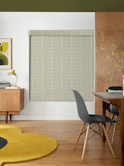 Orla Kiely Grey Linear Stem Made to Measure Roller Blinds - Image 2 of 6