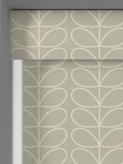 Orla Kiely Grey Linear Stem Made to Measure Roller Blinds - Image 4 of 6