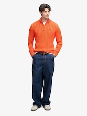 Suéter Superdry Preppy de algodón con media cremallera - Imagen 3 de 5
