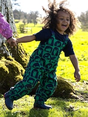 Muddy Puddles Green Waterproof EcoSplash Dungarees - Image 1 of 5