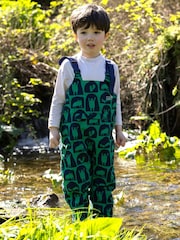 Muddy Puddles Green Waterproof EcoSplash Dungarees - Image 2 of 5