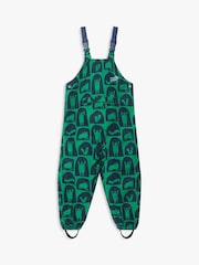 Muddy Puddles Green Waterproof EcoSplash Dungarees - Image 3 of 5