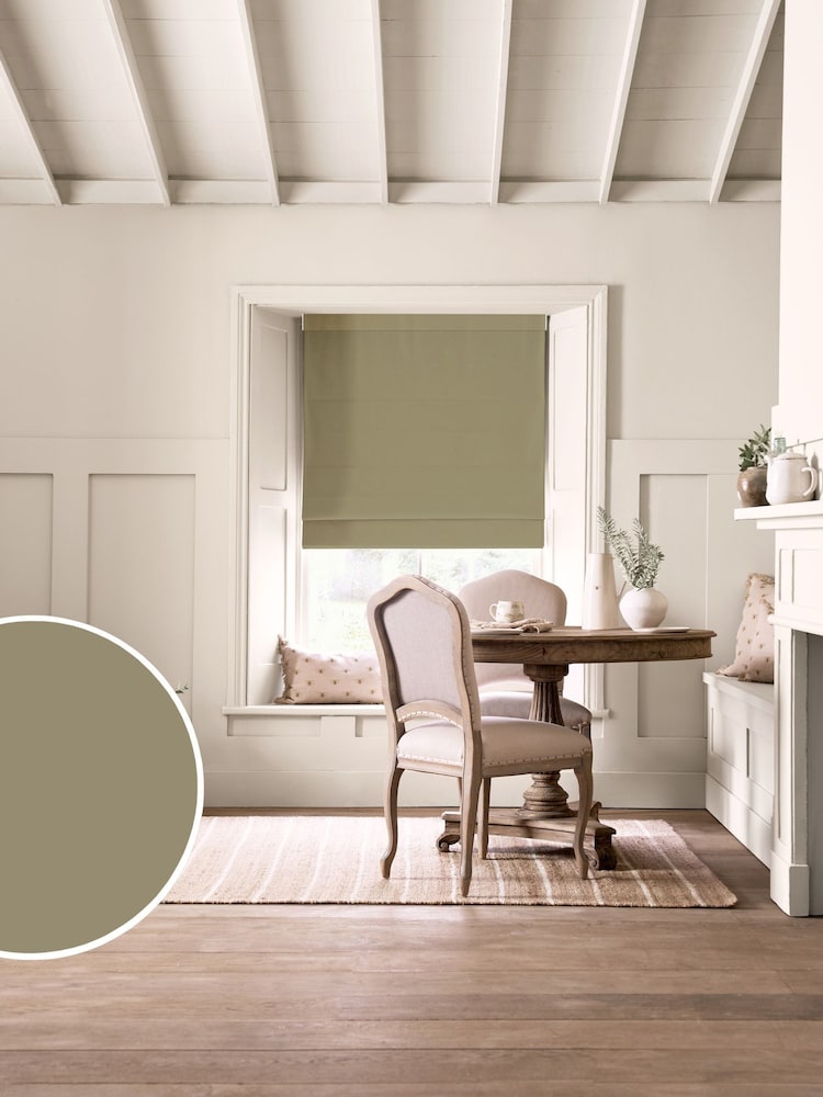 Sophie Allport Olive Oundle Plain Made To Measure Roman Blinds - Image 1 of 6