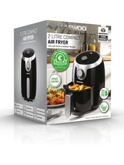 Daewoo Black Single Pot 2L Air Fryer - Image 2 of 4