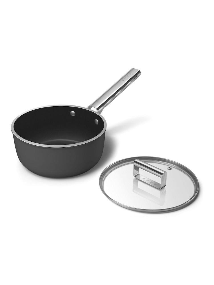 Smeg Black 20cm Saucepan - Image 4 of 4 Smeg Black 20cm Saucepan - Image 4 of 4