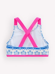 Boden Blue Cross-Back Bikini Top - Image 2 of 3