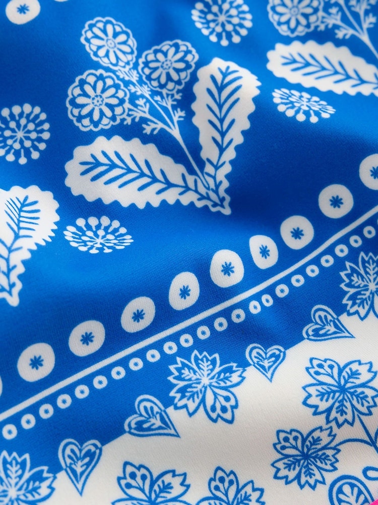 Boden Blue Cross-Back Bikini Top - Image 3 of 3 Boden Blue Cross-Back Bikini Top - Image 3 of 3