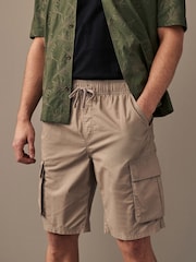 Brown Lightweight Cargo Shorts - Image 1 of 4