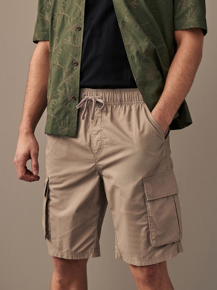 Brown Lightweight Cargo Shorts - Image 1 of 4
