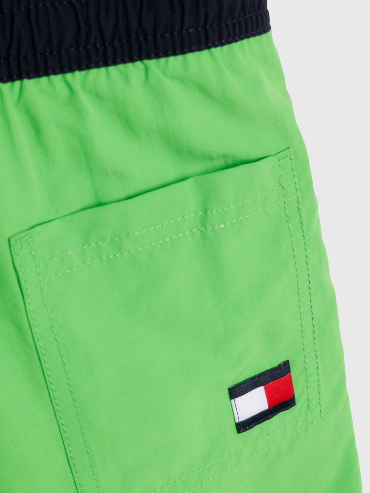 Tommy Hilfiger Medium Badehose mit Kordelzug, Grün - Bild 3 von 3
