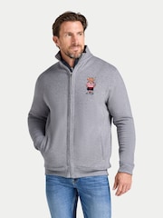 Raging Bull Grey Zip Through Bully Sweat Top - Image 2 of 4
