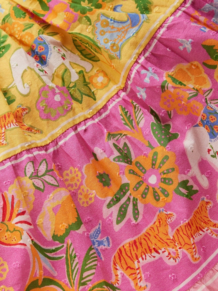 Boden Green Midi Tiered Skirt - Image 3 of 3 Boden Green Midi Tiered Skirt - Image 3 of 3