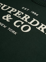 Superdry Green Applique Graphic Jumper - Image 2 of 2