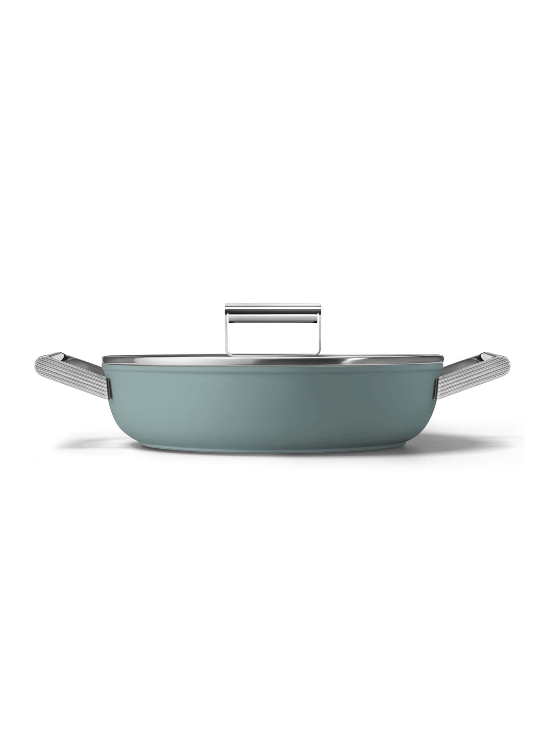 Smeg Green Deep Pan With Lid In 28Cm - Image 7